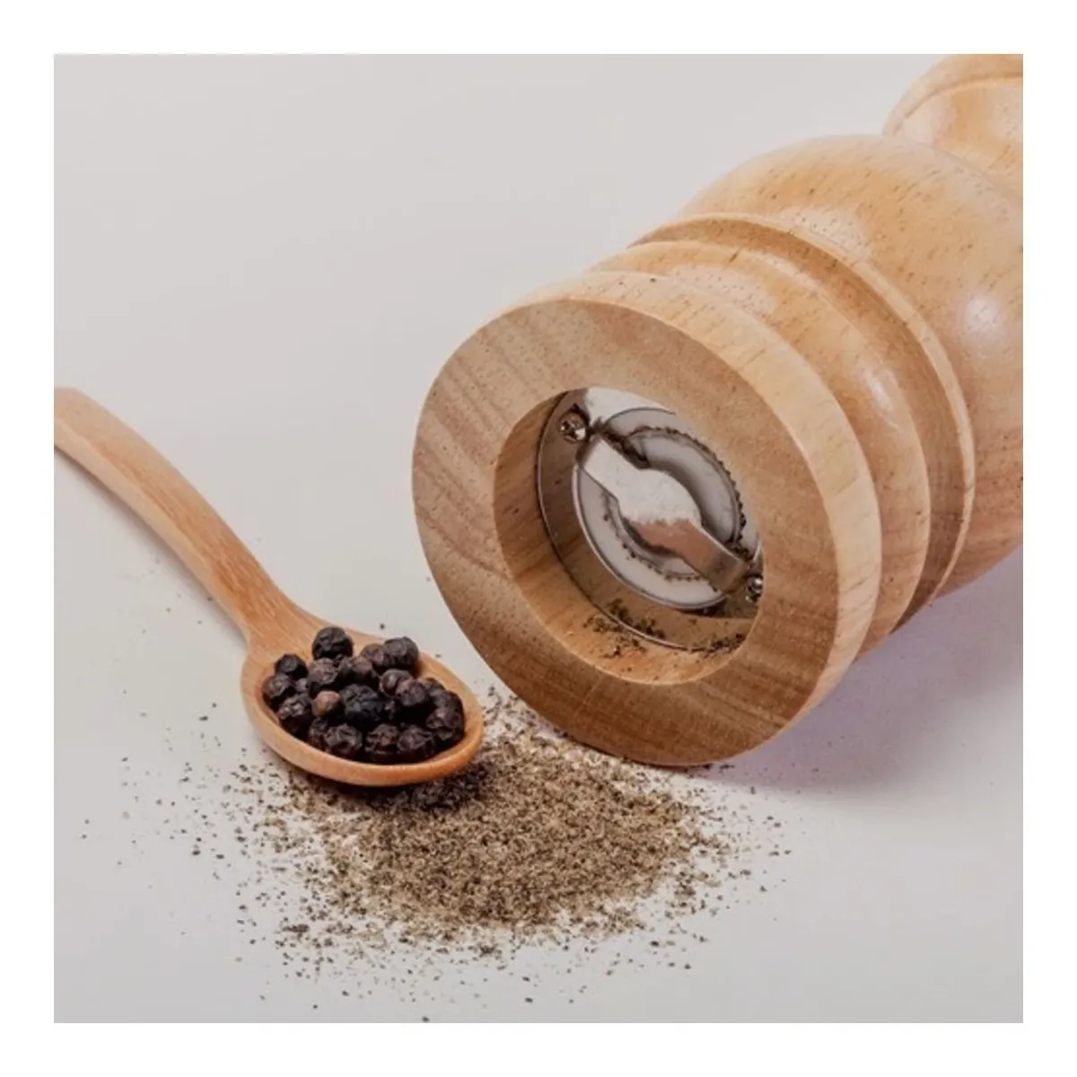 GENERICO - Pimentero Molinillo De Sal Y Pimienta Moledor De Madera.