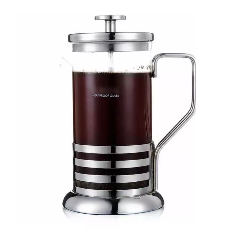 GENERICO - Cafetera Manual De Acero Inoxidable Tetera Té Portátil 600ml