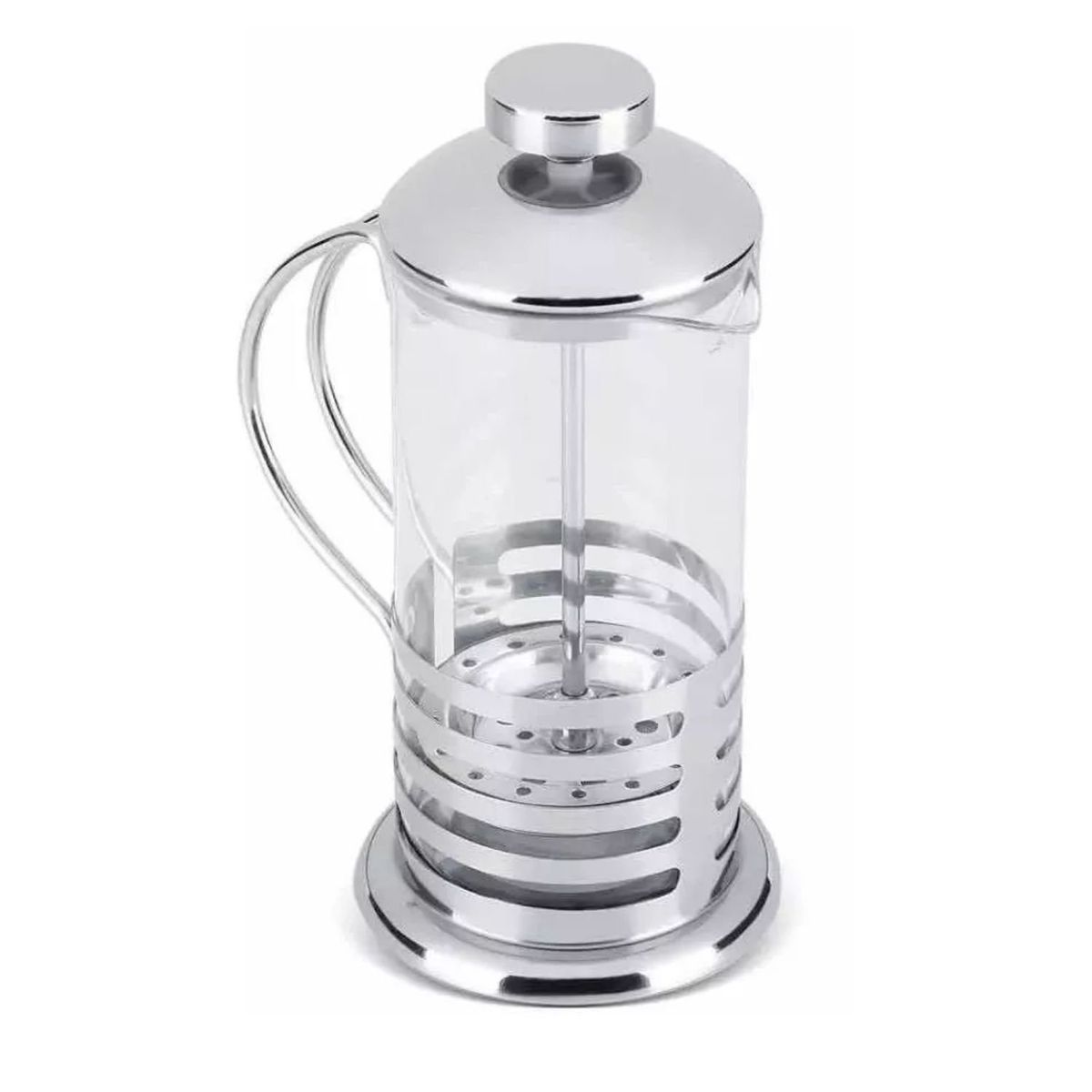 GENERICO - Cafetera Manual De Acero Inoxidable Tetera Té Portátil 600ml.