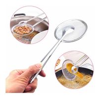 Colador De Aceite Gancho Para Freír Comida Acero Inoxidable.