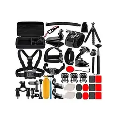 GENERICO - Kit 51 Accesorios Cámara Deportiva Con Estuche