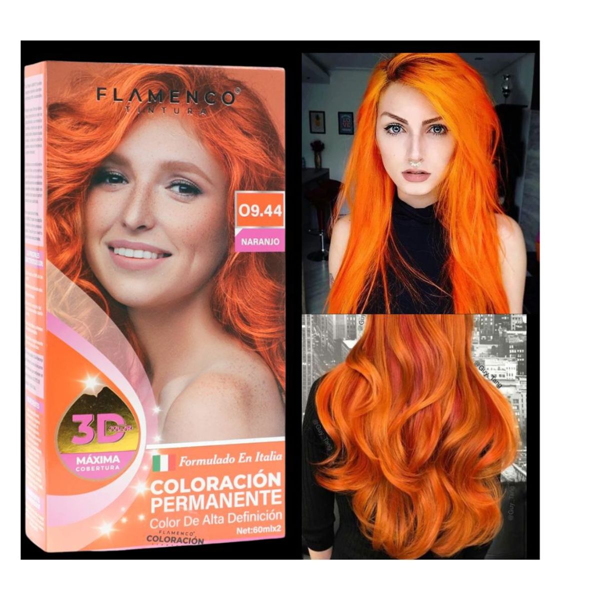 FLAMENCO - Tinturas De Cabello acabado brillante y duradero PERMANENTE