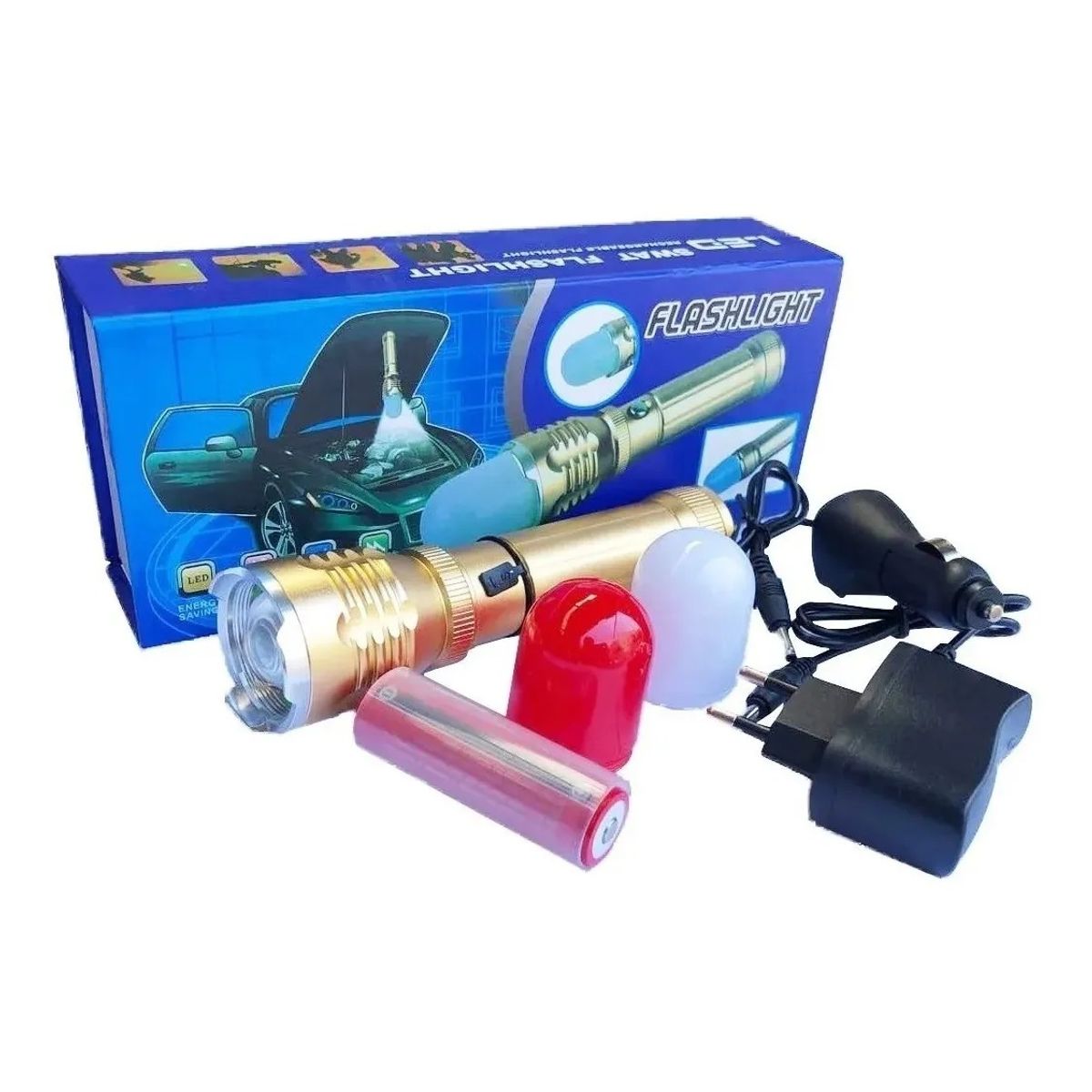 GENERICO - Linterna Led Tactica Recargable Zoom Swat Led Cree Q5