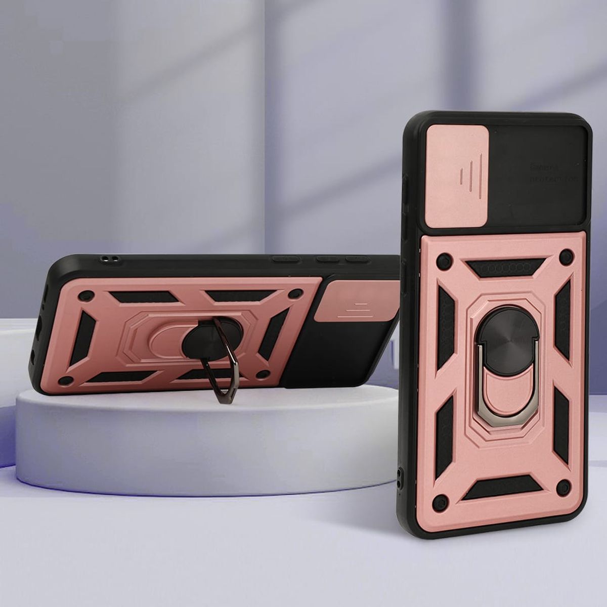 GENERICO - CARCASA PARA SAMSUNG A32 5G COBRE ANTIGOLPE ANILLO CUBRE CAMARA