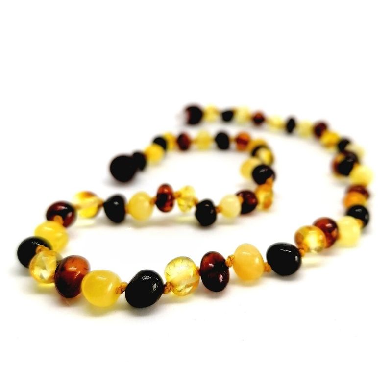 AMBARI - Collar de ámbar multicolor bebés y niños