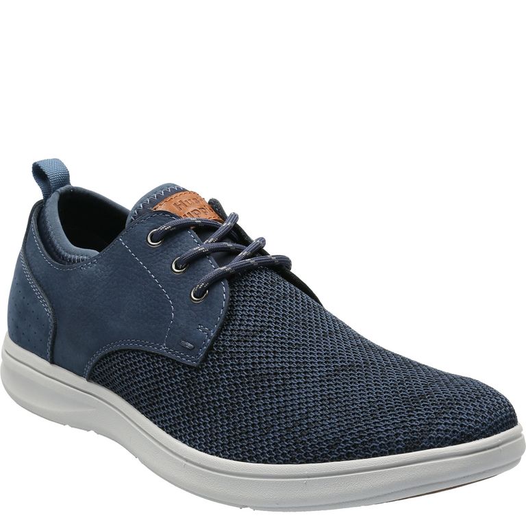 Zapatilla Cuero Hombre Port Azul