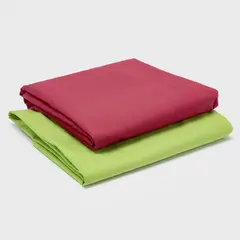ARTHOME - PACK 2 SABANAS VERDE + ROJO 144 HILOS