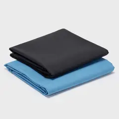 ARTHOME - PACK 2 SABANAS CELESTE + NEGRO 144 HILOS.