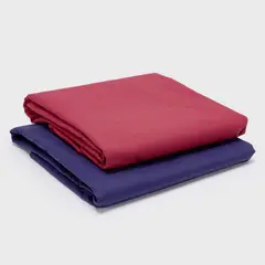 ARTHOME - PACK 2 SABANAS ROJO + AZUL 144 HILOS.