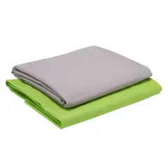 ARTHOME - PACK 2 SABANAS GRIS + VERDE 144 HILOS.