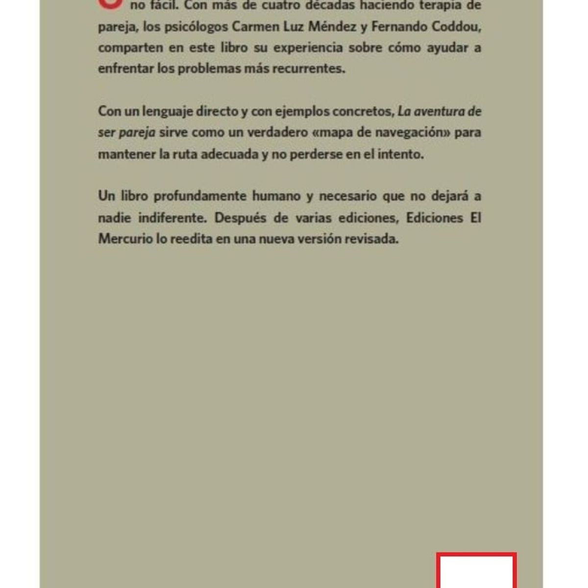 TOP10BOOKS - LIBRO La Aventura De Ser Pareja - FERNANDO CODDOU - CARMEN LUZ MENDEZ