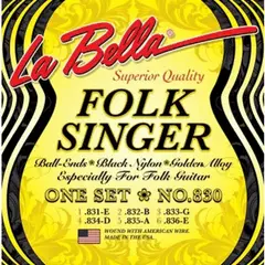 LA BELLA - Set guitarra clásica Folksinger 830