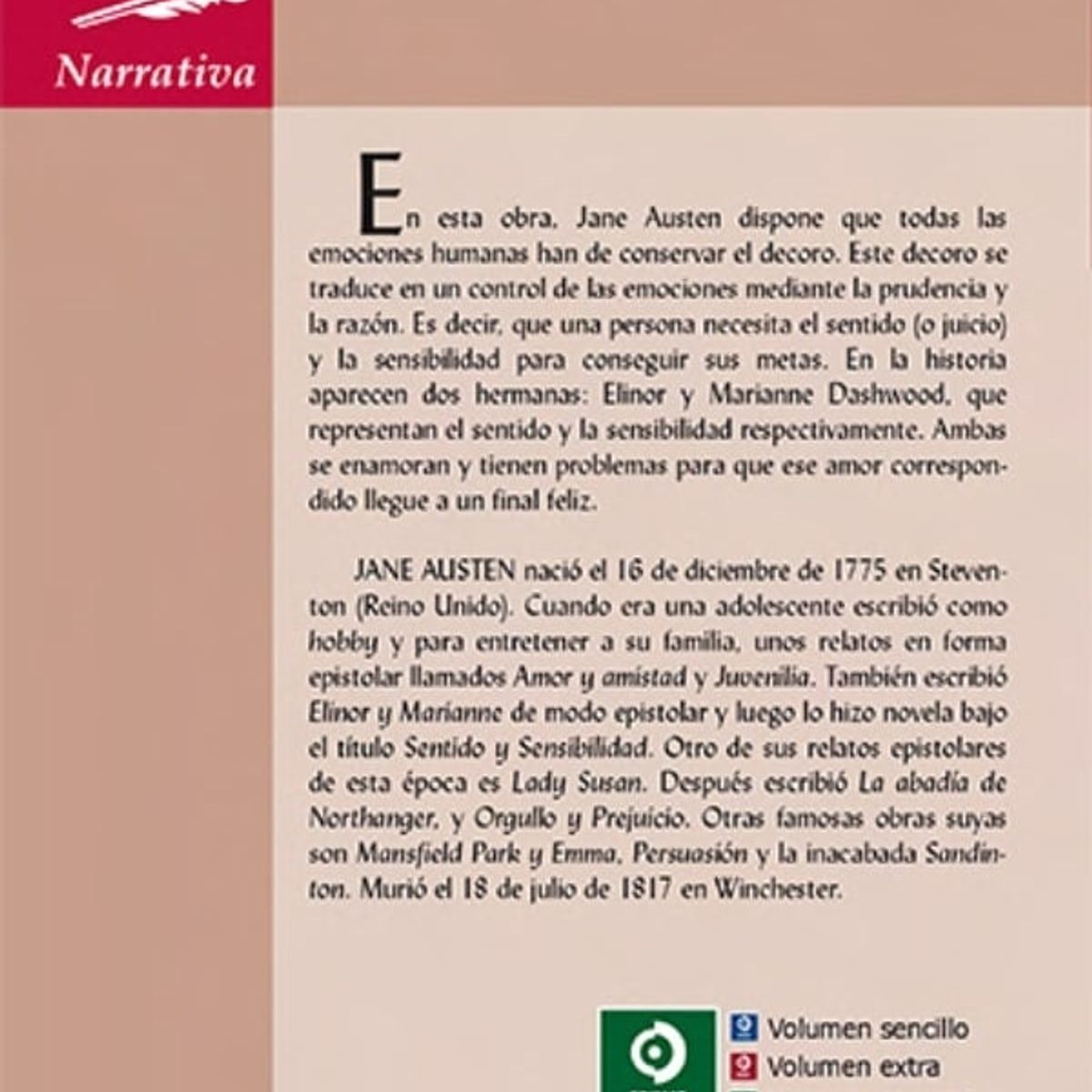 TOP10BOOKS - LIBRO Sentido Y Sensibilidad - Sentido Y Sensibilidad