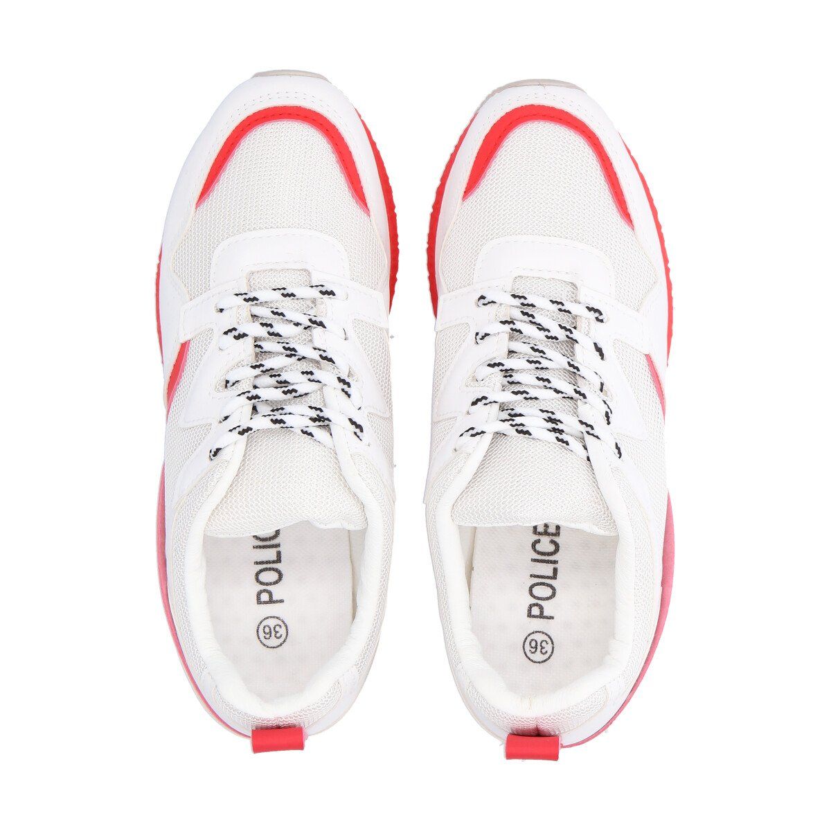 POLICE - Zapatilla Urbana Mujer Blanco/Fluor Amalia Police