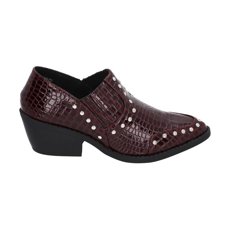 Botin Mujer Burdeo Crocco