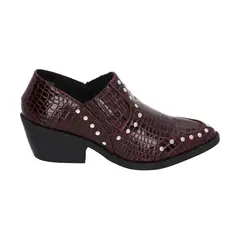 POLICE - Botin Mujer Burdeo Crocco