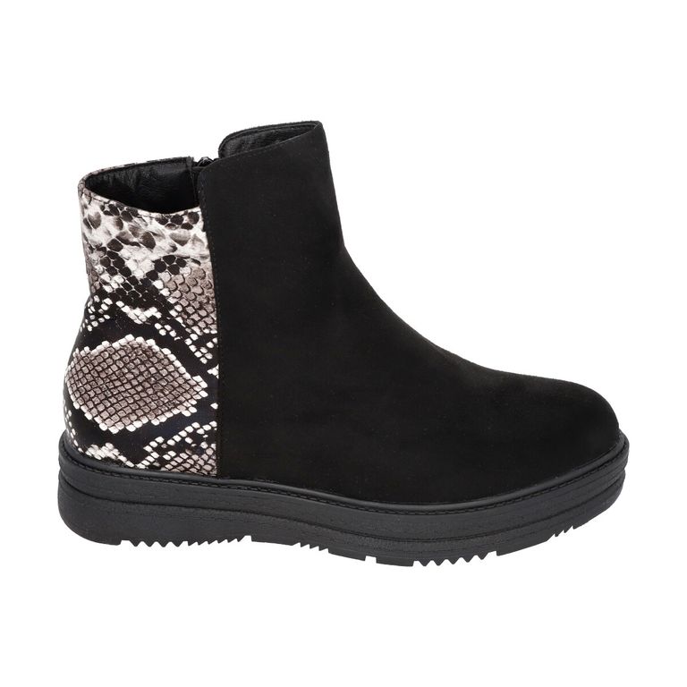 Botin Mujer Negro Snake 005