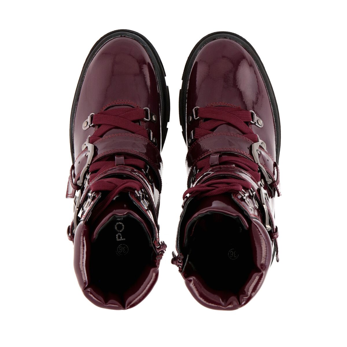 POLICE - Botin Mujer Burdeo Plataforma London Police