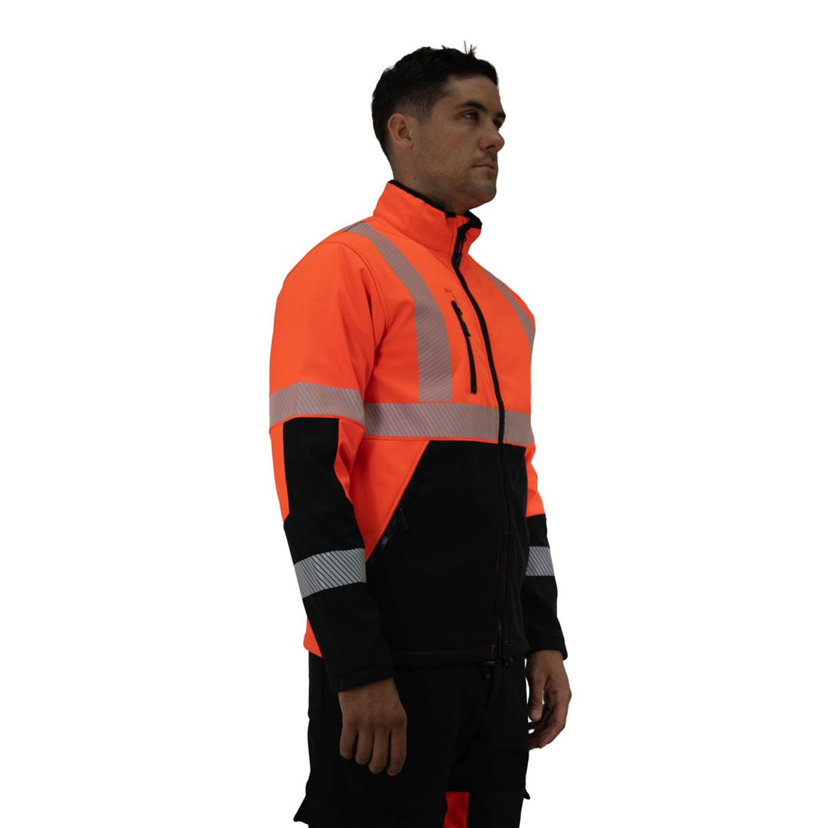 HARDWORK - Chaqueta Softshell HW Oklan Rojo Fluor