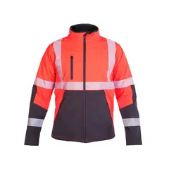 HARDWORK - Chaqueta Softshell Hw Oklan Rojo Fluor