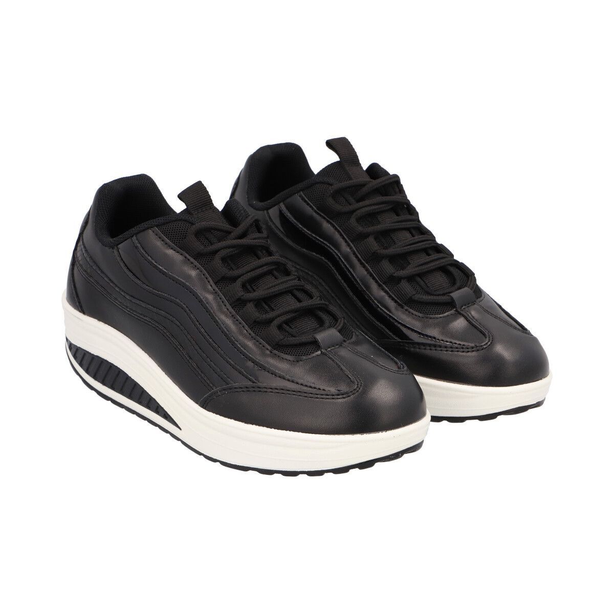 DETOGNI - Zapatilla Urbana Mujer Negro Fiorella Detogni