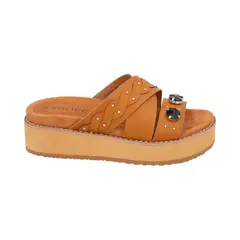 POLICE - Sandalia Mujer Camel Baltik