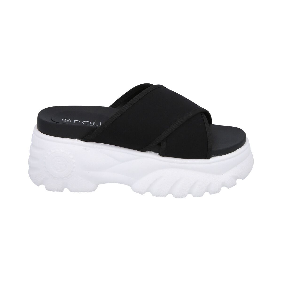 POLICE - Sandalia Mujer Negro Plataforma Mixen Police