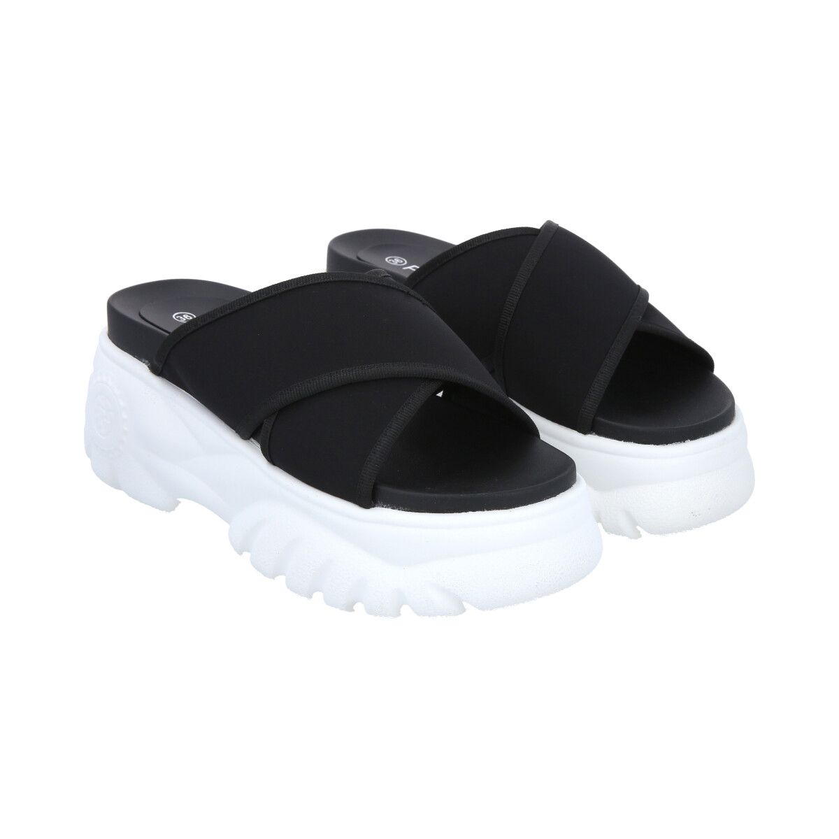 POLICE - Sandalia Mujer Negro Plataforma Mixen Police