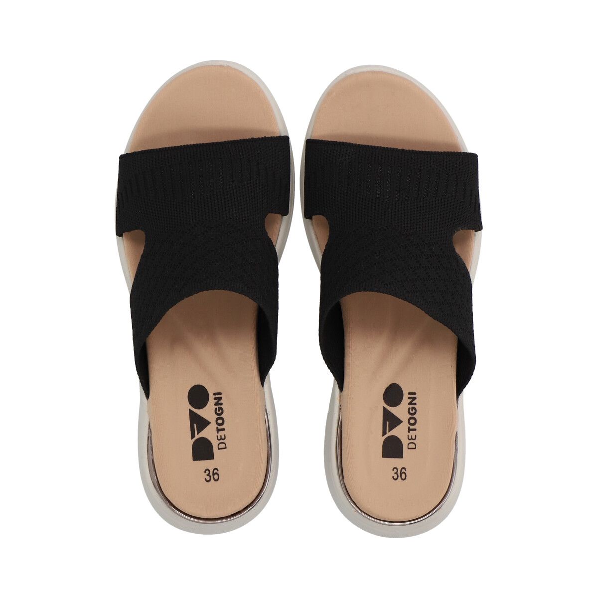 DETOGNI - Sandalia Mujer Negro Clarisa Detogni