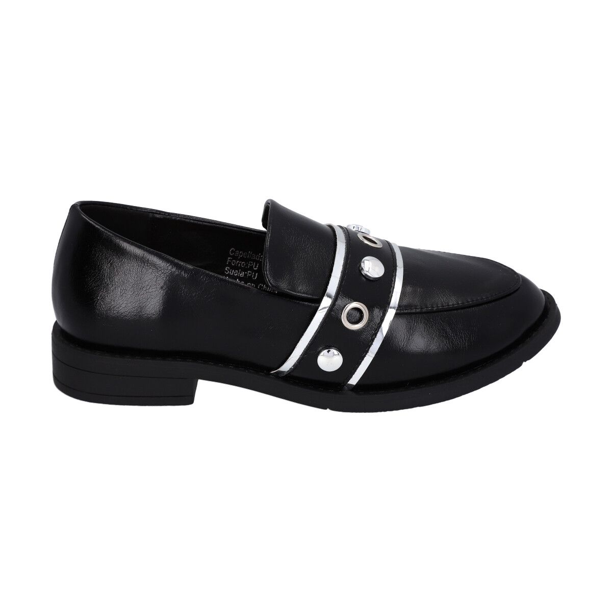 POLICE - Zapato Mujer Negro Anton 29  Police