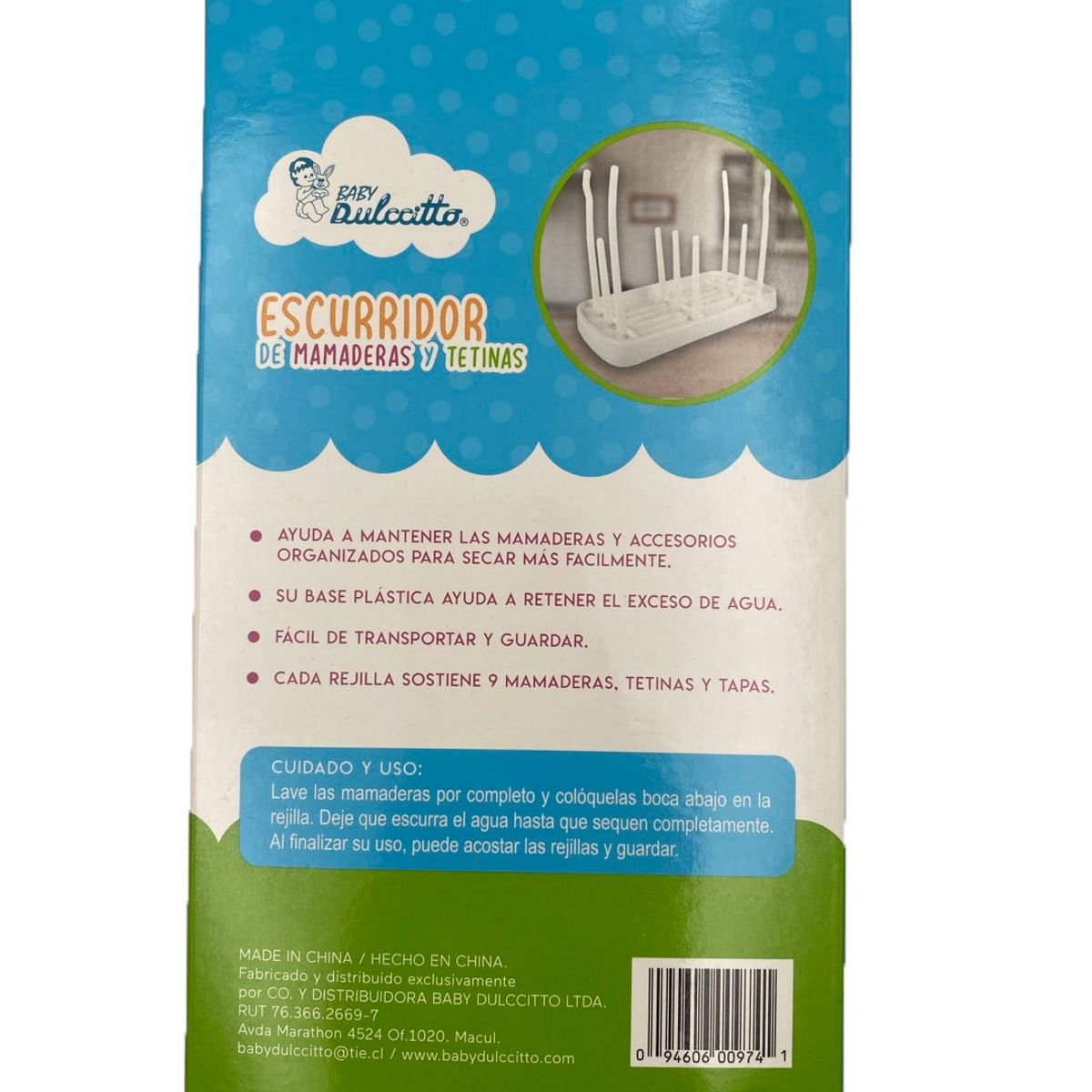 DULCCITTO - Escurridor De Mamaderas Y Tetinas Bebe Plegable Rack