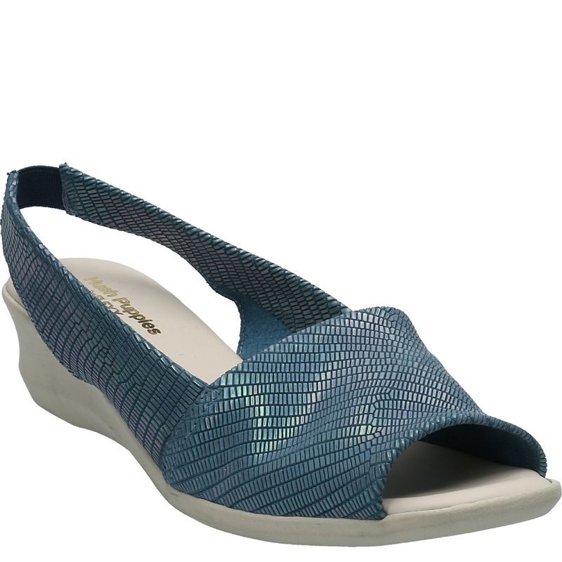 HUSH PUPPIES - Sandalia Cuero Mujer Barton Azul HUSH PUPPIES