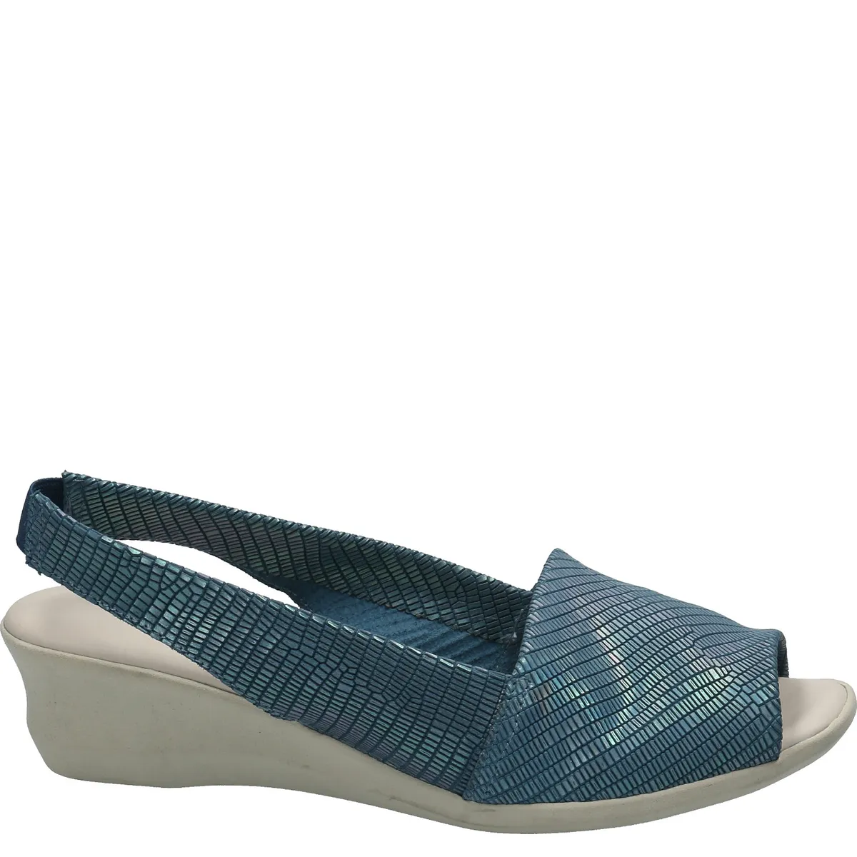 HUSH PUPPIES - Sandalia Cuero Mujer Barton Azul HUSH PUPPIES