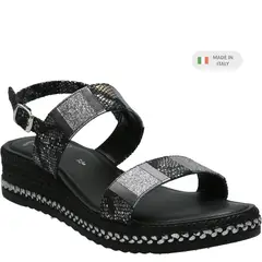 HUSH PUPPIES - Sandalia Mujer Geo Negro