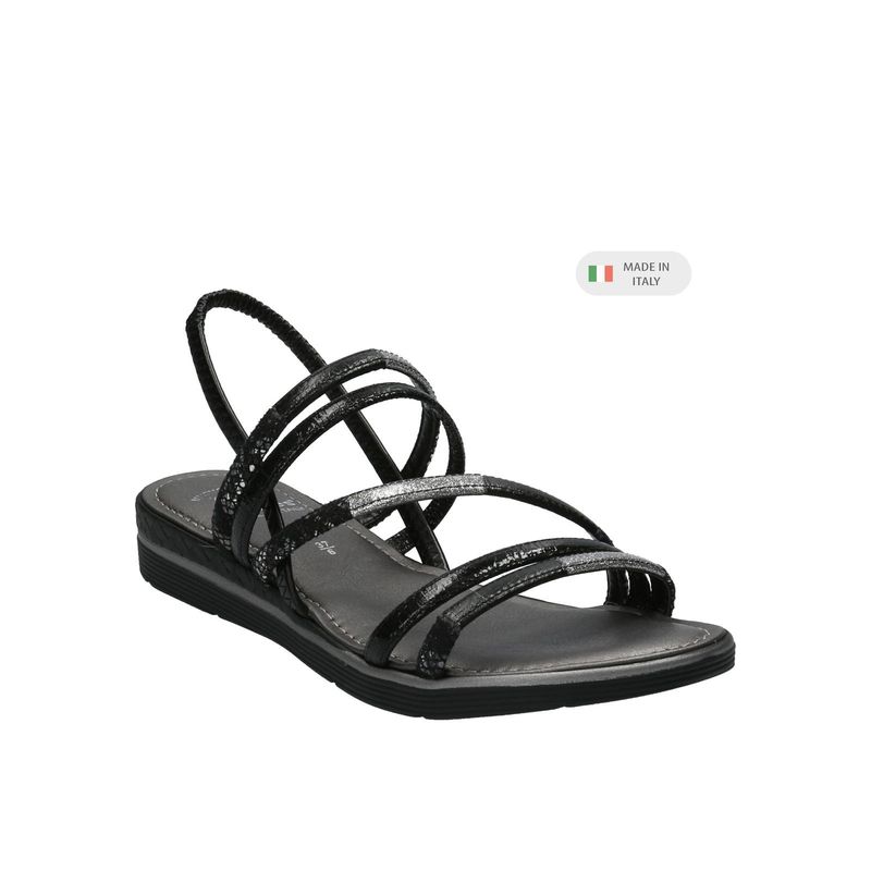HUSH PUPPIES - Sandalia Mujer Vesuvio Negro HUSH PUPPIES