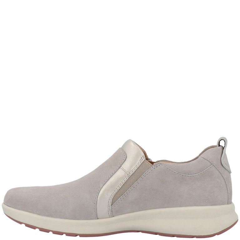 Zapatillas Cuero Mujer Spinal Slip On Gris