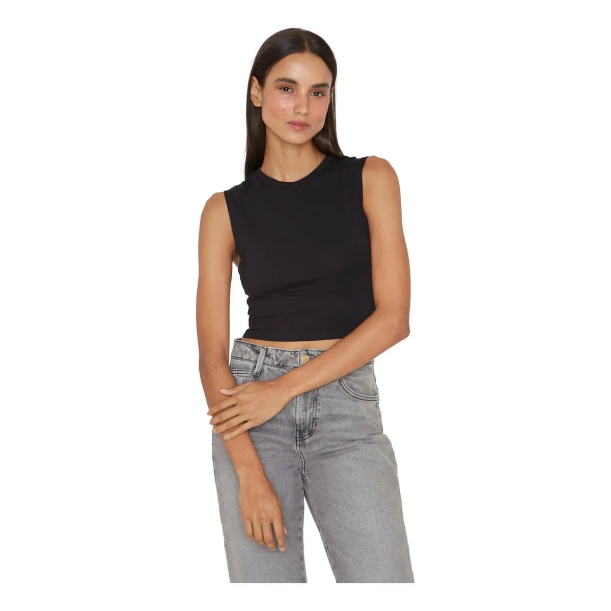 JACINTA TIENDA - Polera Ale negra Jacinta Tienda