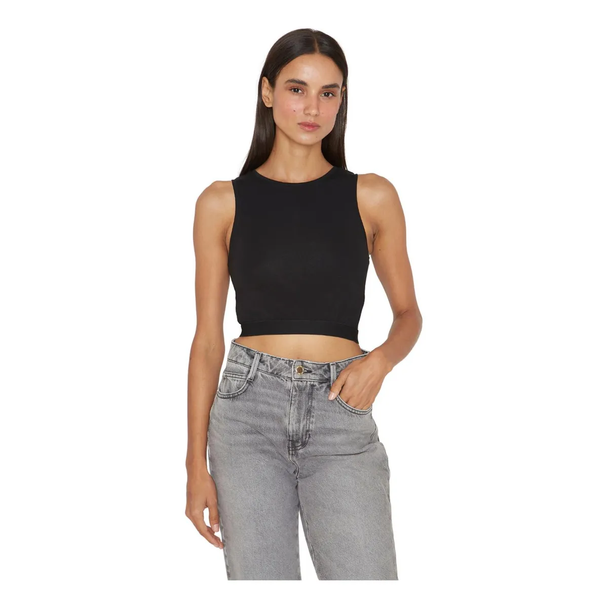 JACINTA TIENDA - Polera Fer negra Jacinta Tienda