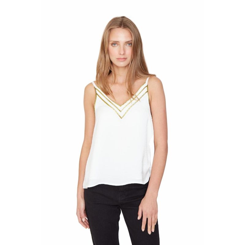 JACINTA TIENDA - Polera Mia blanca Jacinta Tienda
