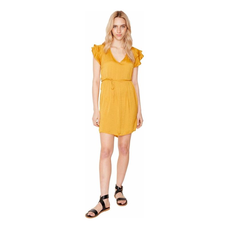 JACINTA TIENDA - Vestido Anna corto amarillo Jacinta Tienda