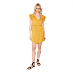 JACINTA TIENDA - Vestido Anna corto amarillo
