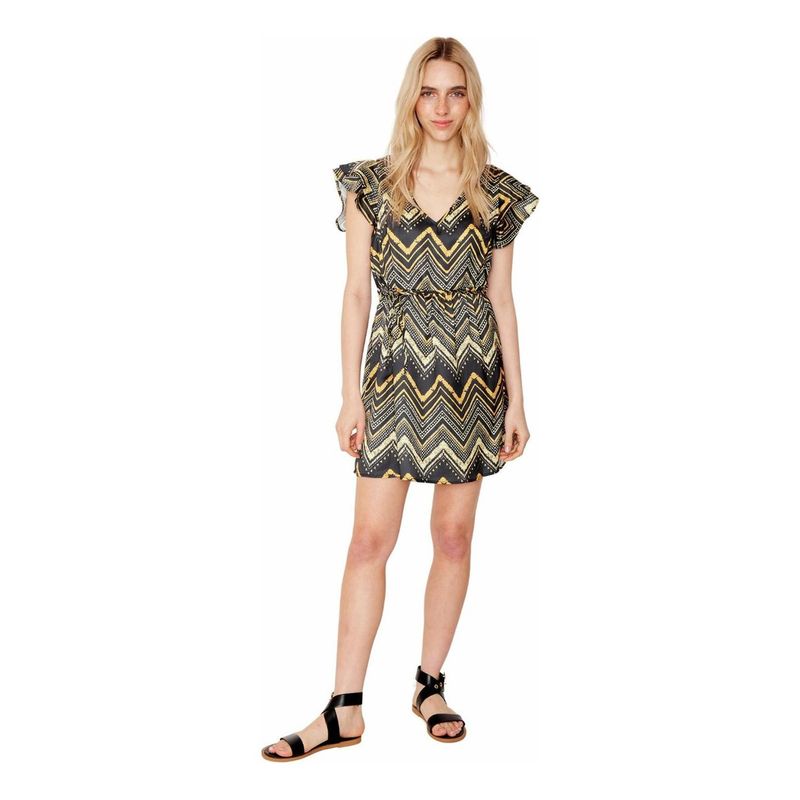 JACINTA TIENDA - Vestido Anna corto print etnico Jacinta Tienda