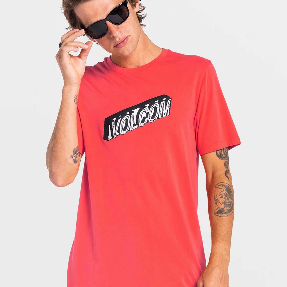 VOLCOM - Polera LEXIP SS TEE Hombre Rojo Volcom