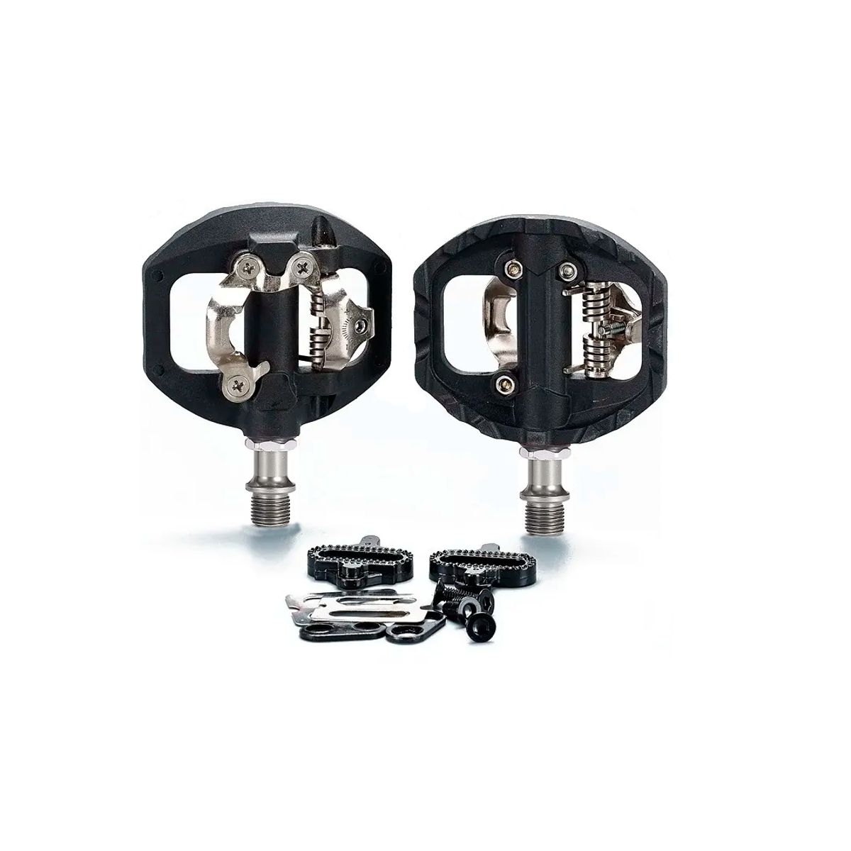 WEST BIKING - Pedales Anclaje Spd Y Plataforma - Mixtos Mtb Con Calas