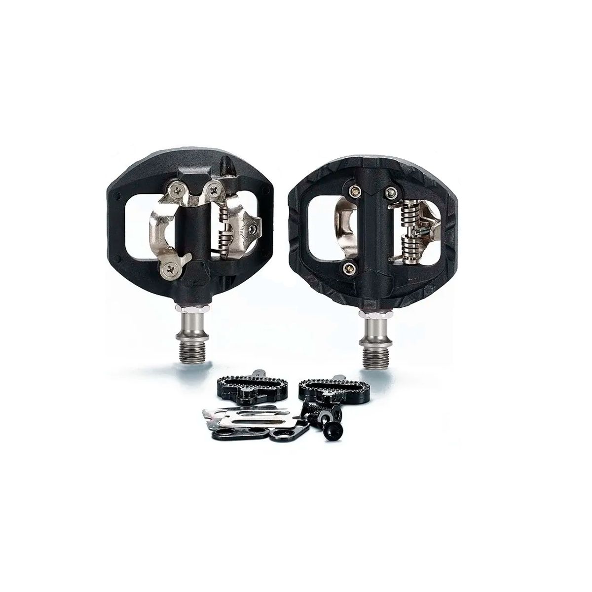 WEST BIKING - Pedales Anclaje Spd Y Plataforma - Mixtos Mtb Con Calas