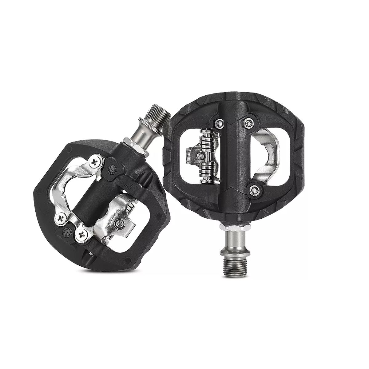 WEST BIKING - Pedales Anclaje Spd Y Plataforma - Mixtos Mtb Con Calas