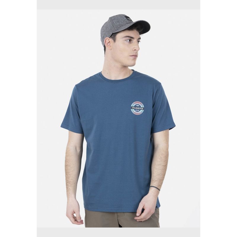 MAUI AND SONS - Polera HUNTINGTON BEACH Hombre Azul Maui and Sons