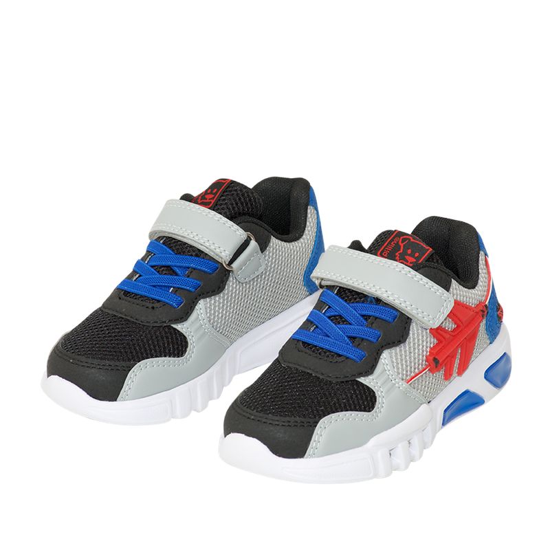 PILLIN - Zapatilla Velcro Bebé Niño Gris Pillin PILLIN