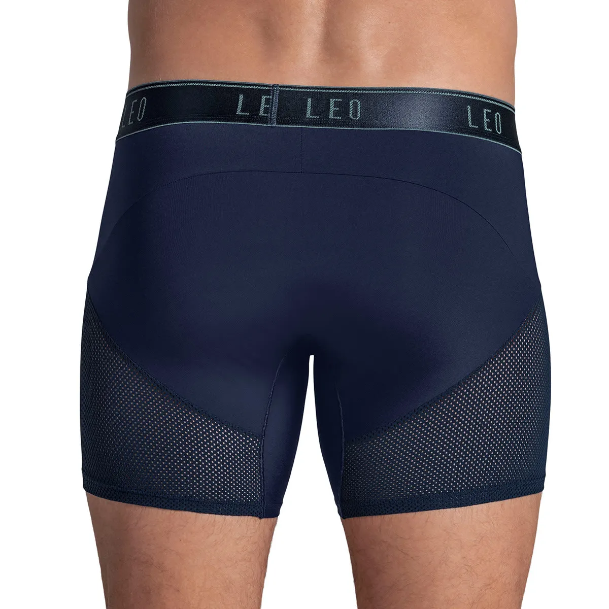 LEO - Ropa Interior Masculina 033272N Boxer Deportivo Azul