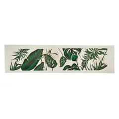 TUYO PRINT - Camino de mesa linet natural Philodendro